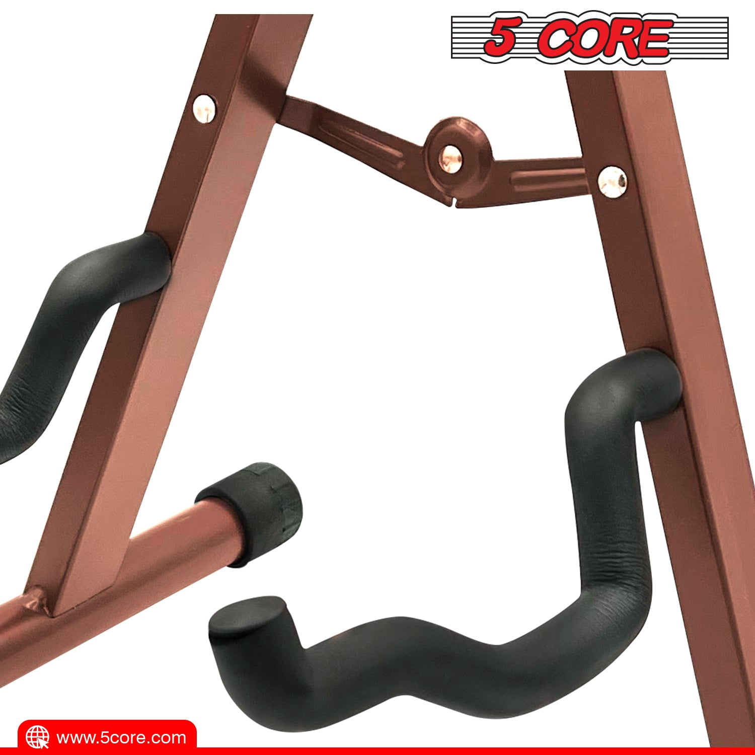 5 Core Guitar Stand A Frame w Soft Foam Arm Non Slip Rubber for Acoustic Electric Bass Ukulele