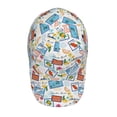 thumbnail image 4 of Naloa Original Classic Low Profile Hat Men Women Baseball Cap Dad Hat Adjustable Unconstructed Stamp Print Cap, 4 of 9