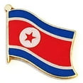 thumbnail image 2 of Box of 12 North Korea Single Flag Lapel Pins, North Korea Single Flag Pin Badges, 2 of 4