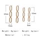 thumbnail image 3 of unbranded 1Par Aretes Dorados Geométricos Para Mujer Chic Para Y Uso Diario, 3 of 8