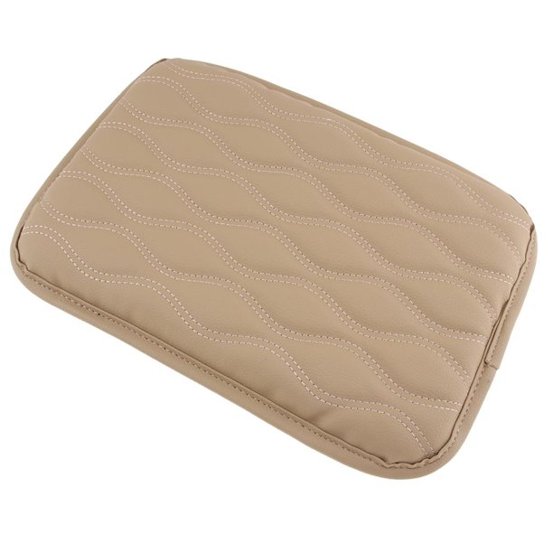 1 PU cuero Universal para la cubierta del cojín del reposabrazos del coche cojín de la consola central del coche- Beige Baoblaze almohadilla de la consola central automática