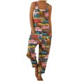 thumbnail image 1 of Mono Para Mujer de Moda de Verano Con Estampado de Algodón Y Lino Con Bolsillo, Informal, Sin Mangas, Con Tirantes Odeerbi ODB-4, 1 of 8