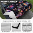 thumbnail image 6 of Renewold Golf Cart Seat Cover with Front Pockets Lightweight Soft Golf Blanket Accessories Compatible with EZGO Yamaha Club Cars and More 2 Person Seats, Butterfly Colorful, 6 of 7