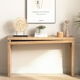 thumbnail image 2 of GDF Studio 52.6" Rustic Wood Console Table with Bead Detail, Natural Finish, 2 of 9