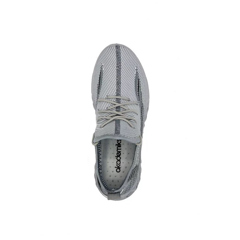 Akademiks Fit 3.0 Knit Jogger Gray Mens Athletic Shoe US 11 M Akademiks Joggers Mens Large Charcoal Gray Joggers Lounge  main image 4