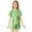 Green-1, variant on Kids Satin Pajamas Fashion Button Down Solid Tops T Shirt Set Kids Pajamas Nightgown Girl Pajamas Size 4-5 Years Cute&nbsp;Girl&nbsp;Clothing