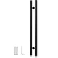 thumbnail image 1 of Jaladeras para Puertas Principal Tipo H Cuadrada 100cm Manija para Puerta de Madera de Vidrio, Aluminio o Herreria, Acero Inoxidable, Negro Mate, 1 of 7