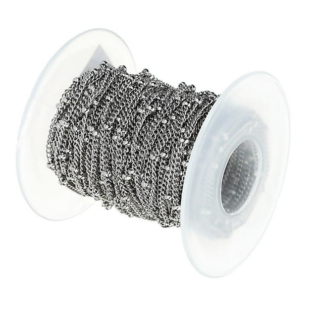 Cadena de acero inoxidable Zulema rollo de 10 yardas 1.5 ancho