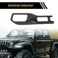 thumbnail image 3 of Cubierta Decorativa del Panel de Cambio de 4WD para Jeep Wrangler JL JLU 18-24 ABS Fibra de Carbono Negra, 3 of 6