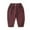 Purple1, variant on Jalioing Toddler Kids Summer Long Bloomers Lightweight Breathable Button Lounge Pants Elastic Waist Slacks