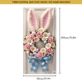 thumbnail image 2 of Welcome Bunny Door Cover, Pink Happy Easter Door Backdrop Decoration, Easter Front Door Welcome Sign Decoration for Happy Easter Party Favors, 2 of 6