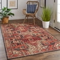 thumbnail image 4 of Feizy Home Collection 7.75' x 10.5' Red and Gray Tribal Kazak Rectangular Area Throw Rug, 4 of 8