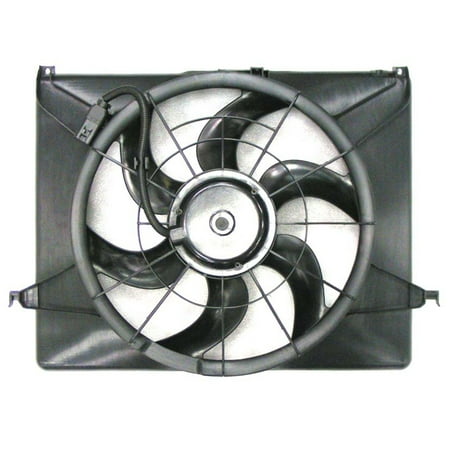 Agility Auto Parts 6020120 Dual Radiator and Condenser Fan Assembly for Hyundai Specific Models