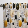 thumbnail image 3 of Designart "Polka Dots In Gold I" Polka Dots Black, Gold Curtain 1 Panel, 3 of 6