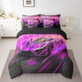 thumbnail image 2 of Castle Fairy Sport Car Bedding Comforter Set for Adults,Speed Race Car Full Bedding Set, 2 of 8