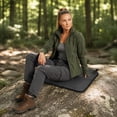 thumbnail image 6 of Portable Folding Seat Cushion, Lightweight Waterproof Foam Pad for Hiking, Camping, Backpacking, Stadium Seating, Compact Outdoor Sitting Mat with Carabiner,Coffee,14.1IN, 6 of 7