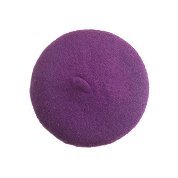 Ins Cat Accessories Pet Decor Mini Pet Headwear Dog Beret Pet Wool Cap Cat Hat PURPLE