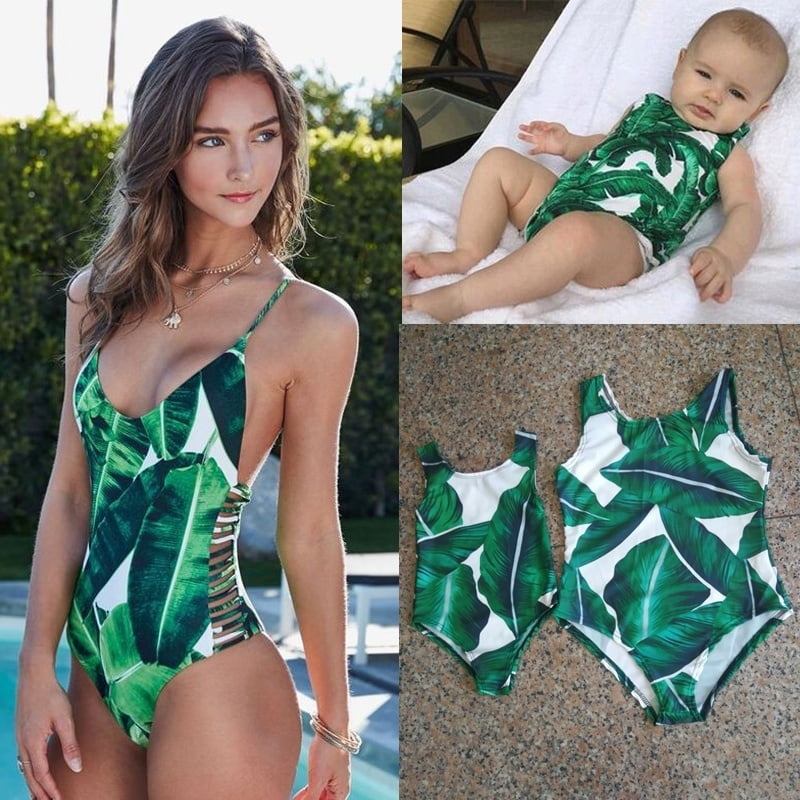 mom and baby bathing suits