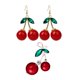 thumbnail image 1 of Conjunto de Aretes y Broche de Forma Cereza Joyería Elegante para Mujer, 1 of 9