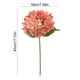 thumbnail image 3 of Tallo de flor de seda de hortensia artificial | Flor artificial de 54 pétalos para bodas y decoración del hogar | Manualidades y pintura al óleo | 18 x 45 cm, 3 of 6