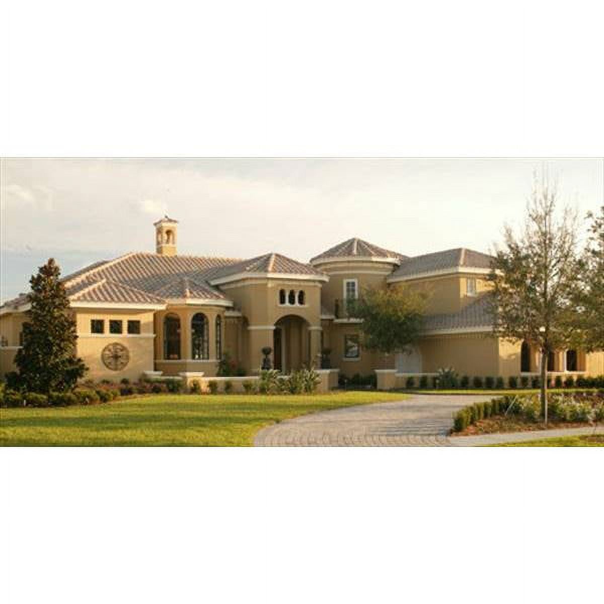 The House Designers: THD-6513 Builder-Ready Blueprints to Build a Mediterranean House Plan with Slab Foundation (5 Printed Sets)