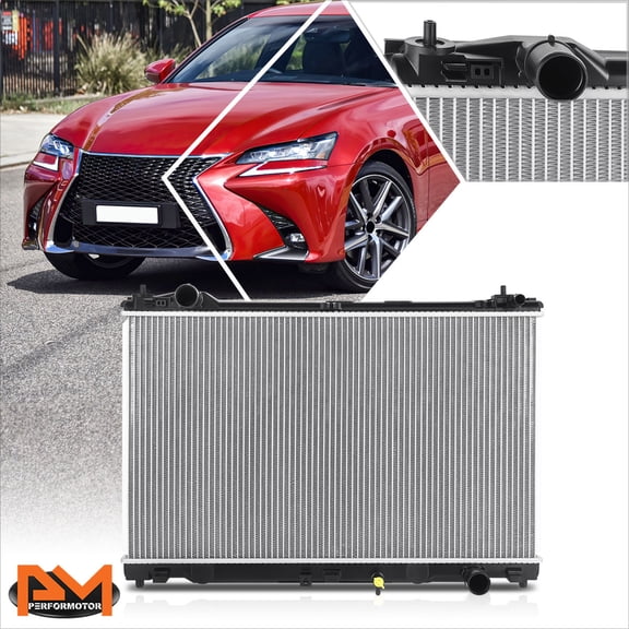 PM PERFORMOTOR for 16-19 Lexus GS200T/GS300/RC200T/RC300 2.0L Aluminum Core Radiator DPI-13611