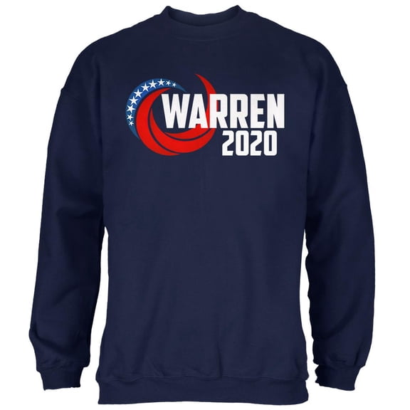 Presidential Election 2020 Elizabeth Warren Swoosh Mens Sweatshirt Navy MD