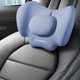 thumbnail image 2 of Almohada cervical de espuma viscoelástica para coche para viajes | Cojín de apoyo lumbar y de espalda | Funda de terciopelo transpirable para usar en avión, coche y oficina en casa, 2 of 8