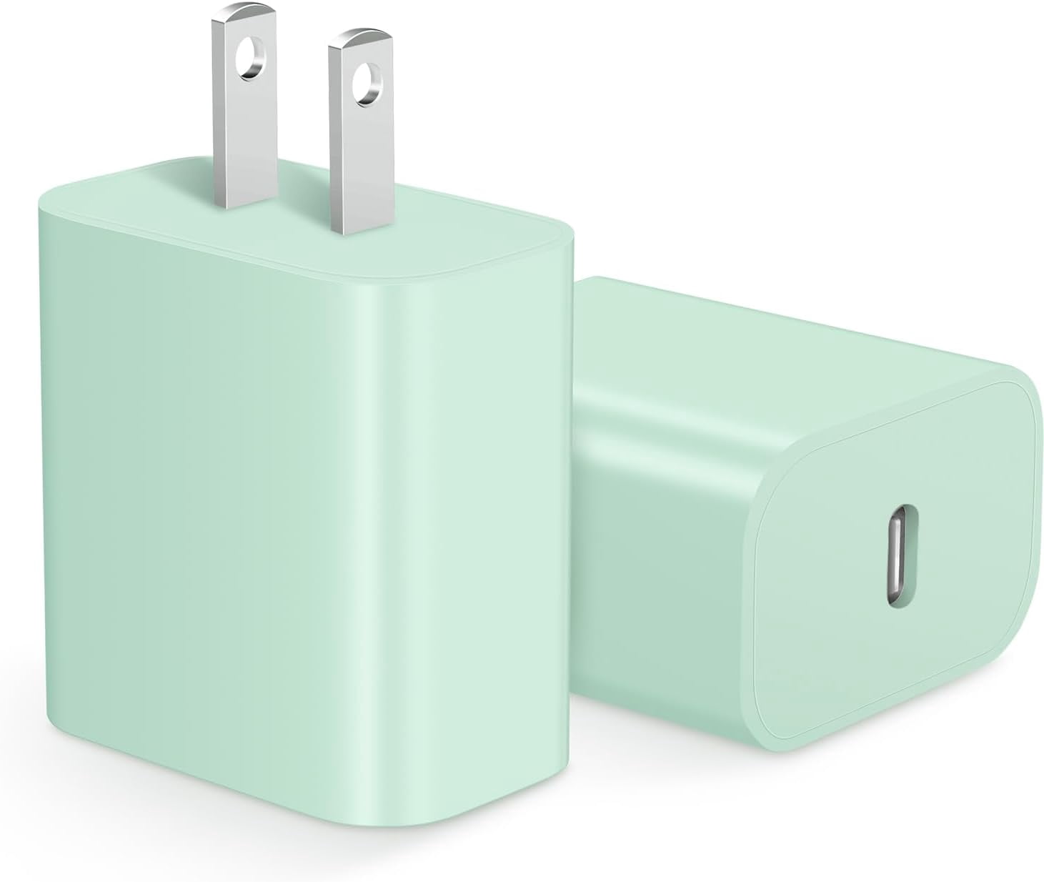 MHAWBL-iPhone 17 Charger Block, USB C Charger Block 20W Type C Wall Charger for iPhone 17/17 Air/17 Pro/17 Pro Max, 16 15 14 13 12 11, iPad, Google, Samsung and More Fast Charging Power Adapter - Gre