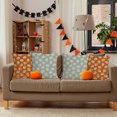 thumbnail image 1 of Funda de Almohada de Calabaza para Acción de Gracias | Funda de Cojín Naranja y Blanca Otoñal | Regalo Navideño | Paquete de 2 (45 X 45 Cm) | para Sala de Estar, Dormitorio U Oficina | Tela de Poliés, 1 of 6