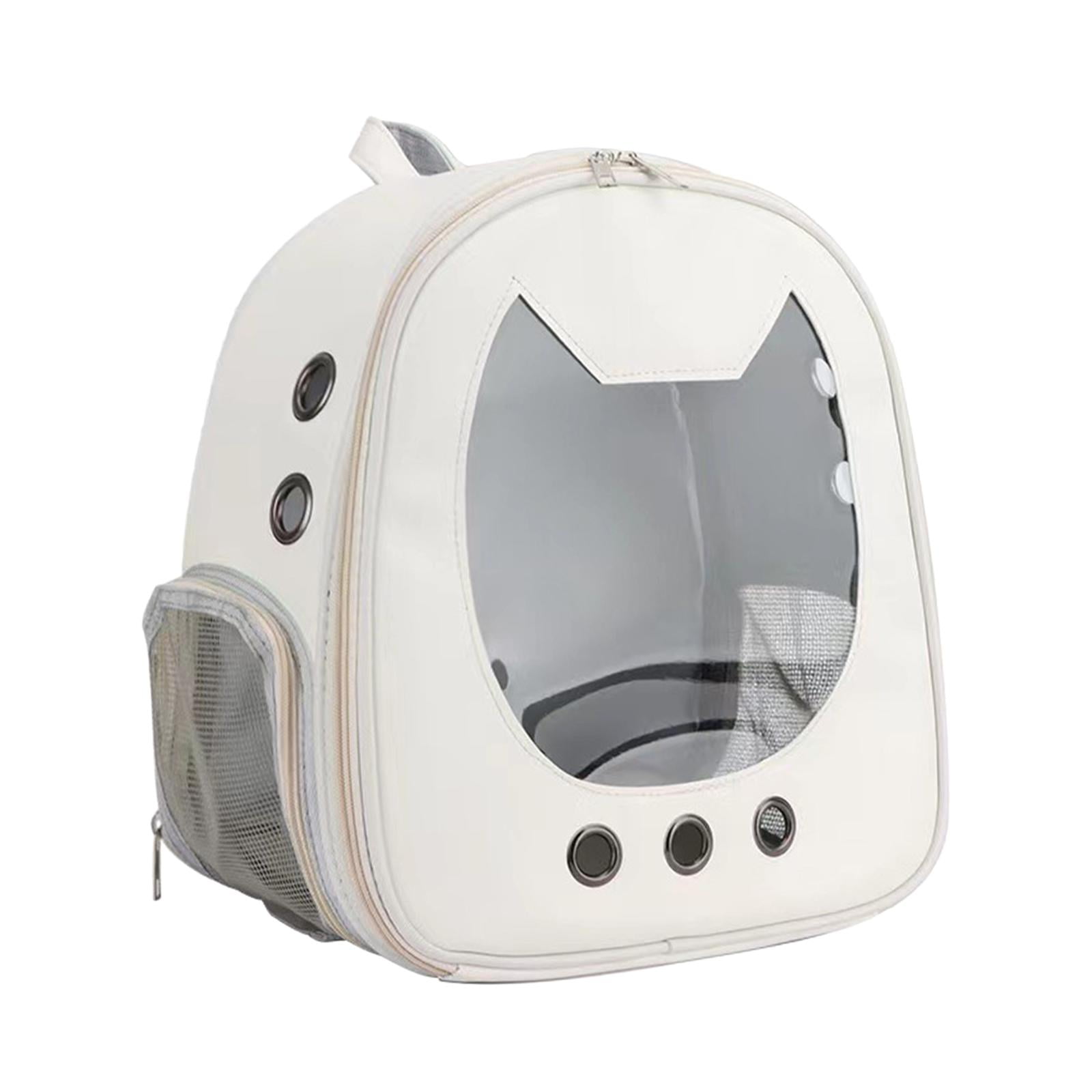 Bvdfgk Portable Travel Bag Dog Cat Adjustable Shoulder Strap Pet Carrier Backpack White