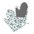 thumbnail image 5 of Junzan Bears and Tropical Leaves for Oven Mitts 2 Piece Set,BBQ Gloves Grilling Gloves Heat Resistant Oven Gloves Kitchen Silicone Oven Mitts for Barbecue/Cooking/Baking, 5 of 6