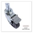 thumbnail image 4 of Alera Optional Casters For Wire Shelving, 600 lbs/Caster, Gray, 4/Set -ALESW590004, 4 of 8