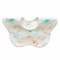 thumbnail image 5 of ZUARFY Baby Bib Round Petal Printed Cotton Saliva Towel 360 Degree Rotation Burp Cloth, 5 of 19