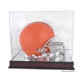 thumbnail image 5 of Denver Broncos Mahogany Helmet Logo Display Case with Mirror Back, 5 of 7