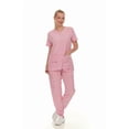 thumbnail image 6 of HEAL+WEAR Soft Stretch Scrub Set 4-Way Stretch V-Neck Top & Cargo Jogger Pants for Women, 6 of 6