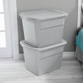 thumbnail image 4 of Sterilite 68L Tote - Silver, 4 of 4