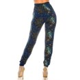 thumbnail image 2 of World of Leggings Buttery Soft Blue Tangled Swirl Joggers - X-Large, 2 of 2