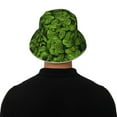 thumbnail image 5 of Pofeuu Tiny Green Fern Leaves Print Bucket Hat for Women Men Reflective Bucket Hats Beach Summer Sun Hat Travel Fisherman Cap, 5 of 6