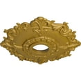 thumbnail image 3 of Ekena Millwork 18"OD x 3 1/2"ID x 1 1/2"P Riley Ceiling Medallion (Fits Canopies up to 4 5/8"), Hand-Painted Pharaohs Gold, 3 of 5