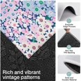 thumbnail image 3 of Blue and Pink Pioneer Flower Pattern Kitchen Rugs Sets Of 3,Kitchen Runner Rugs Non Skid Washable,Decorative Kitchen Floor Mats for Kitchen,Sink,Laundry,17"x30"+ 17"x47" + 17"x59", 3 of 6