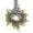 black and white grid/2PC, variant on Norfolk Pine Mini Christmas Wreaths with Green Velvet Bow for Cabinet Door Window Farmhouse Holiday Decor 2 Pcs 10.6 Inch