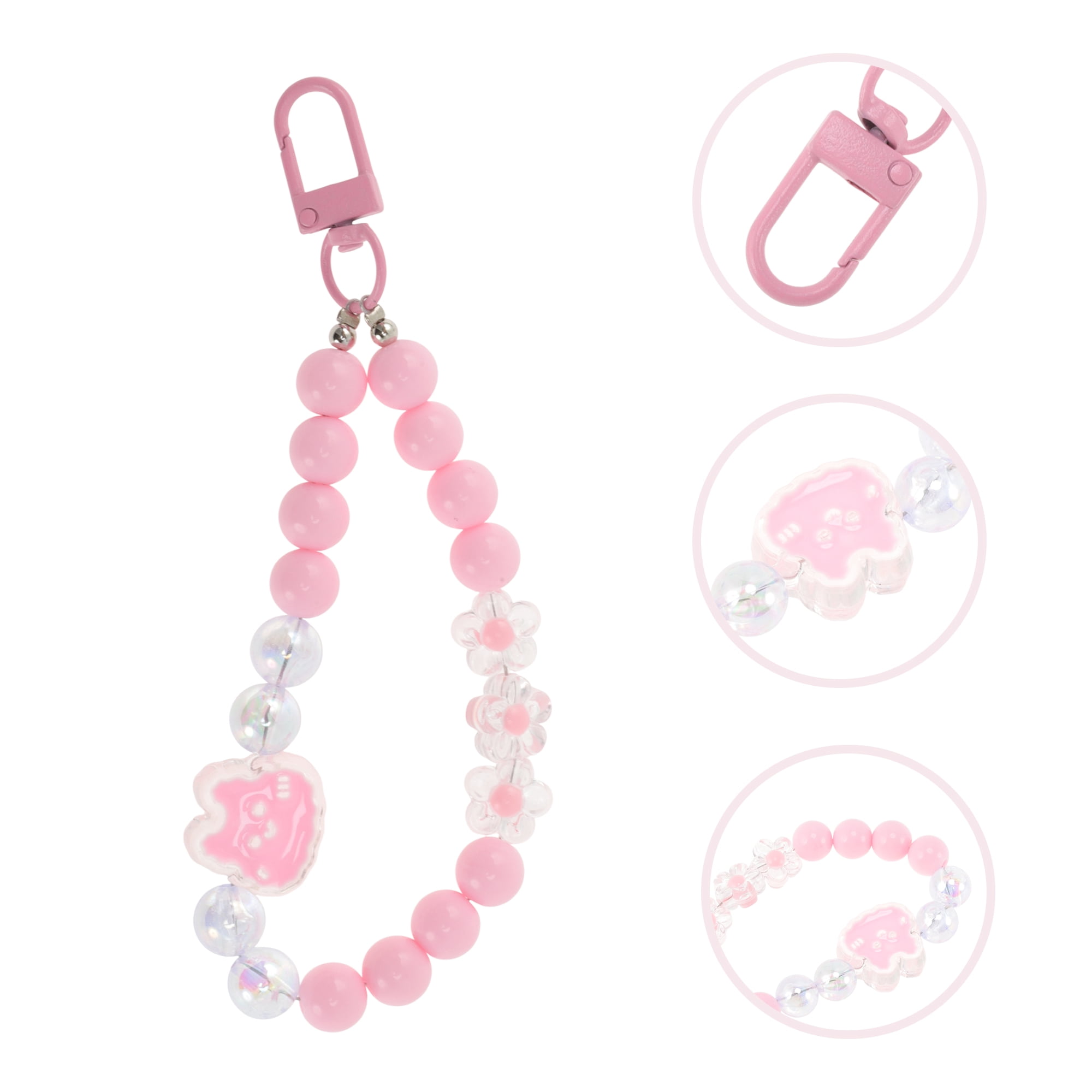 Unique Bargains Cartoon Rabbit Phone Charm 1Pc Pink