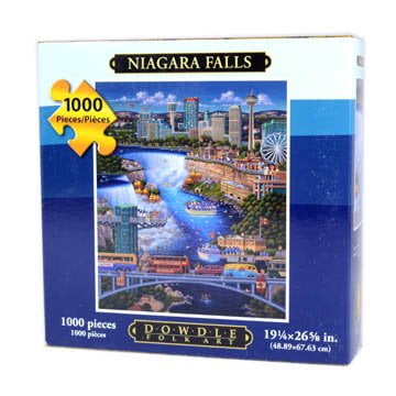 Jigsaw Puzzle - Niagara Falls 1000 Pc By Dowdle Folk Art - Walmart.com ...