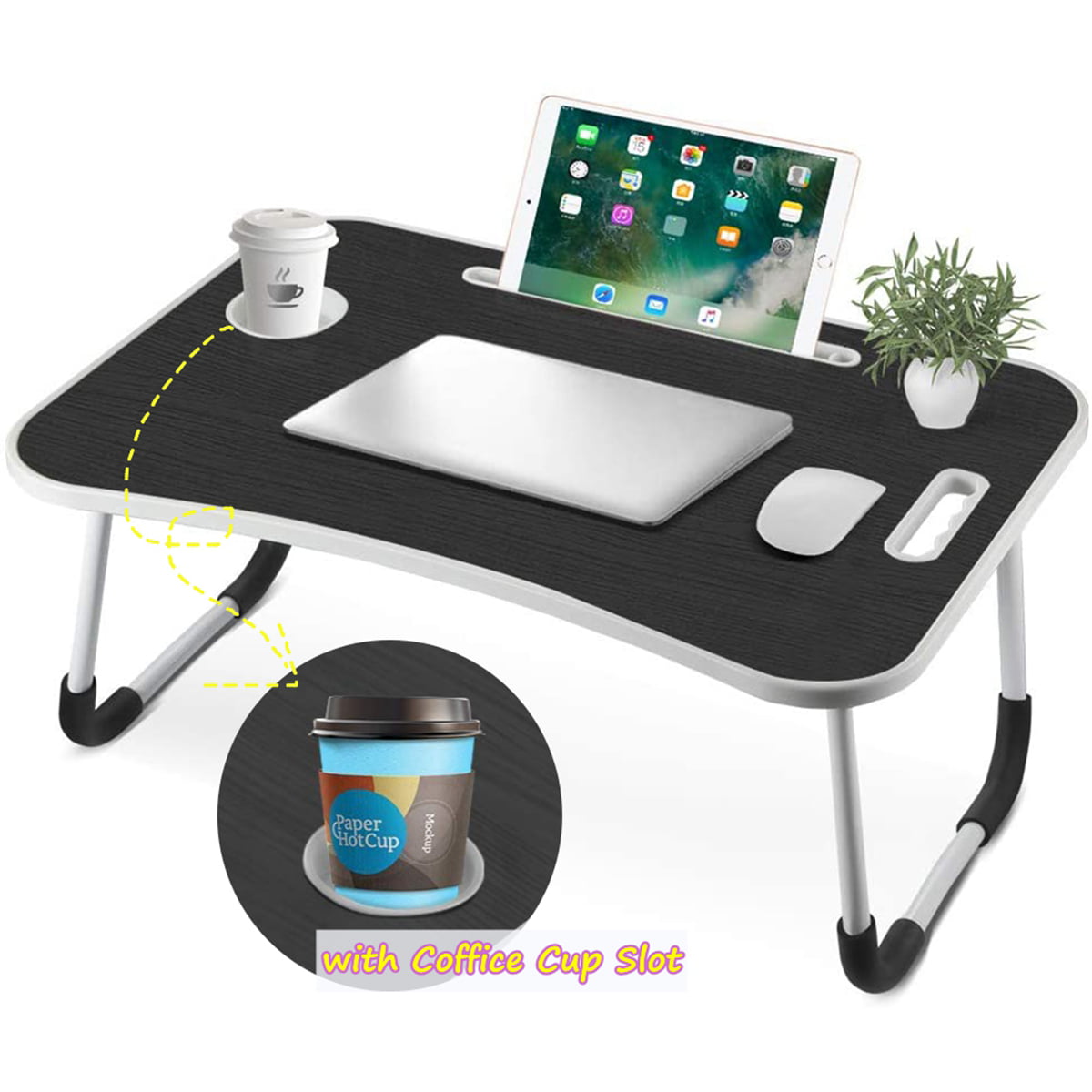 Desk Table Folding Furniture Laptop Stand Bed Tray Solid Aluminum Alloy Portable 