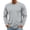 01# Light Gray, variant on Men's Long Sleeve Tee Shirts Crewneck Curved Hem Plain Tee Moisture Wicking Casual T-Shirts Solid Color Saffron M