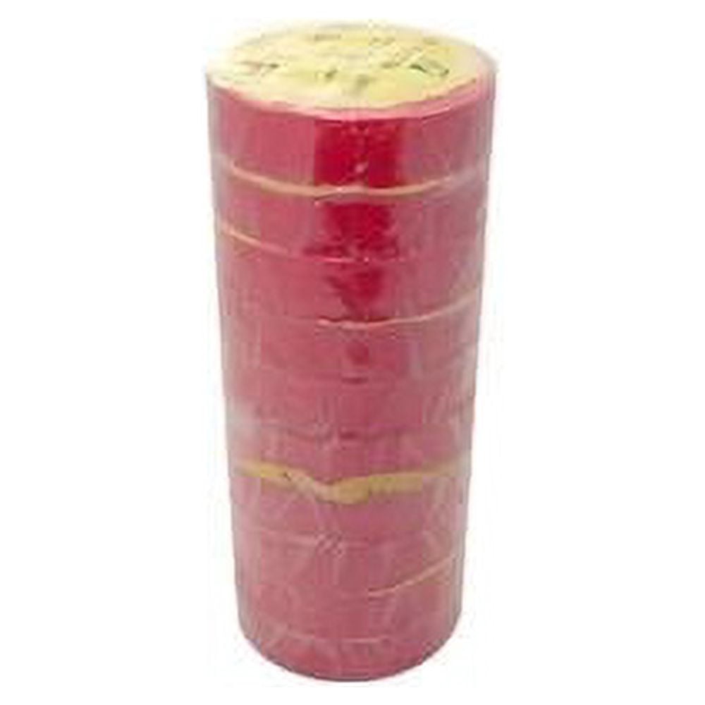 Electrical Tape 3/4" X 66' Ul/Csa 10 Roll Pack Several Colors., Red
