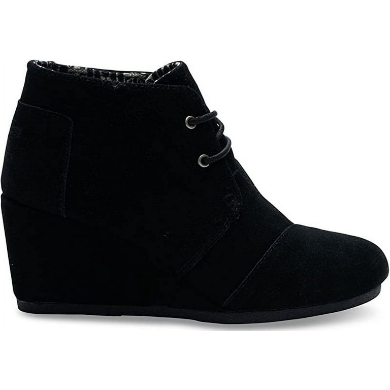 Toms desert wedge best sale black