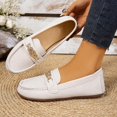 thumbnail image 4 of Women's Slip On Loafer Flats,Soft PU Flat Comfort Shoes All-Match Casual Daily Walking Shoes Gray 7.5, 4 of 6