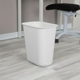 thumbnail image 4 of Sterilite Rectangle Wastebasket 5.5 Gal Open Top Trash Bin, 12 Pack, White, 4 of 5